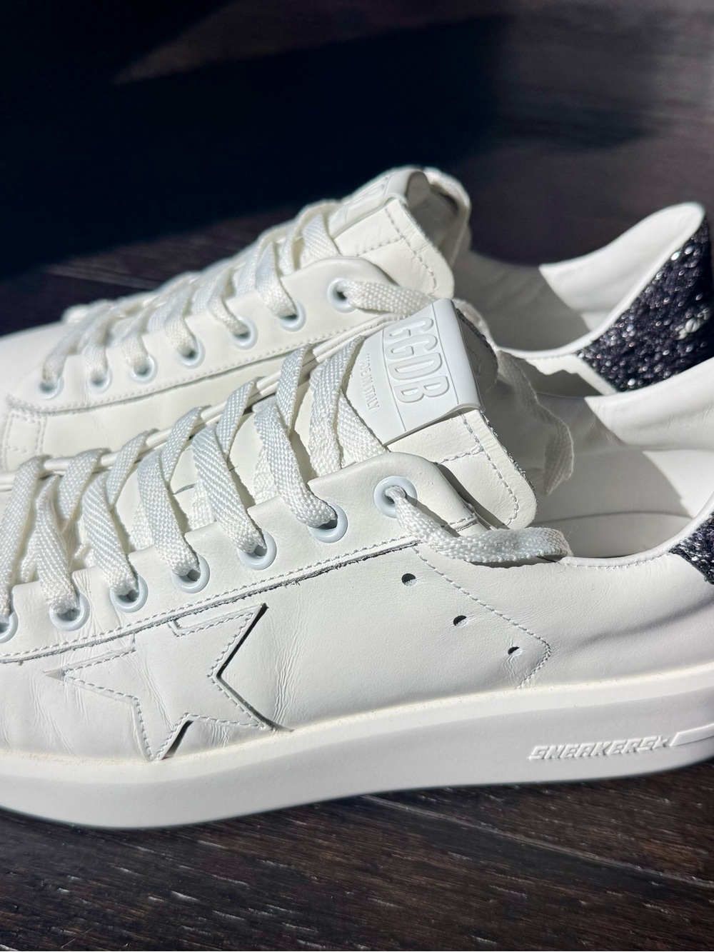 Golden Goose Purestar White Leather Sneakers - Picture 6 of 6